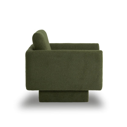 360ÔøΩÔøΩÔøΩÔøΩÔøΩÔøΩÔøΩÔøΩÔøΩÔøΩÔøΩÔøΩÔøΩÔøΩÔøΩ Modern Swivel Accent Chair Round Armchair, Thick Padded Single Lounge Sofa Upholstered Comfy - Green