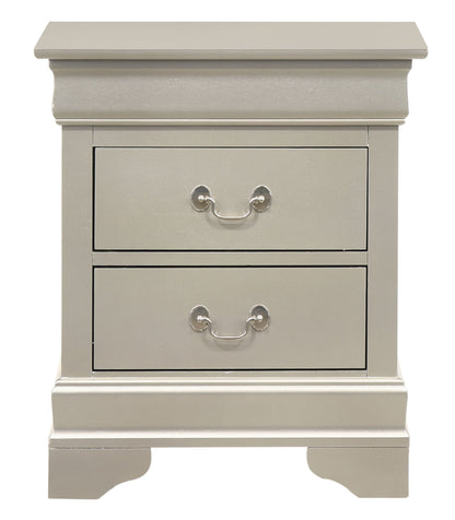 Louis Phillipe - Nightstand - Silver Champagne