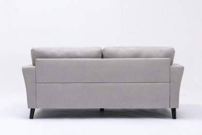 Damian - Woven Fabric Sofa - Light Gray