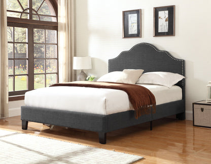 Kopa - King Upholstered Bed - Gray