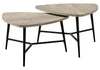 Table Set, Coffee, End, Side, Accent, Living Room / Beige Laminate, Contemporary, Modern (Set of 2) - Taupe