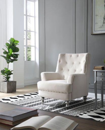Elegant Armchair For Cozy Spaces - Ivory
