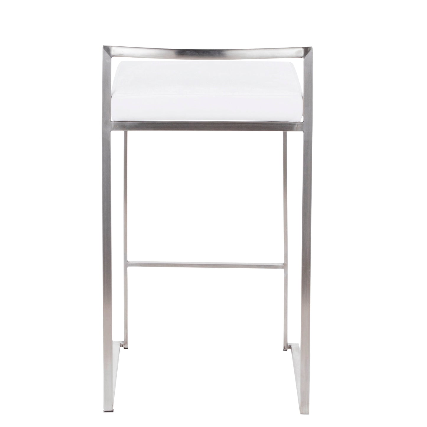Fuji - Contemporary Stackable Counter Stool (Set of 2) - White