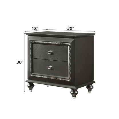 Kaitlyn - Nightstand - Metallic Gray