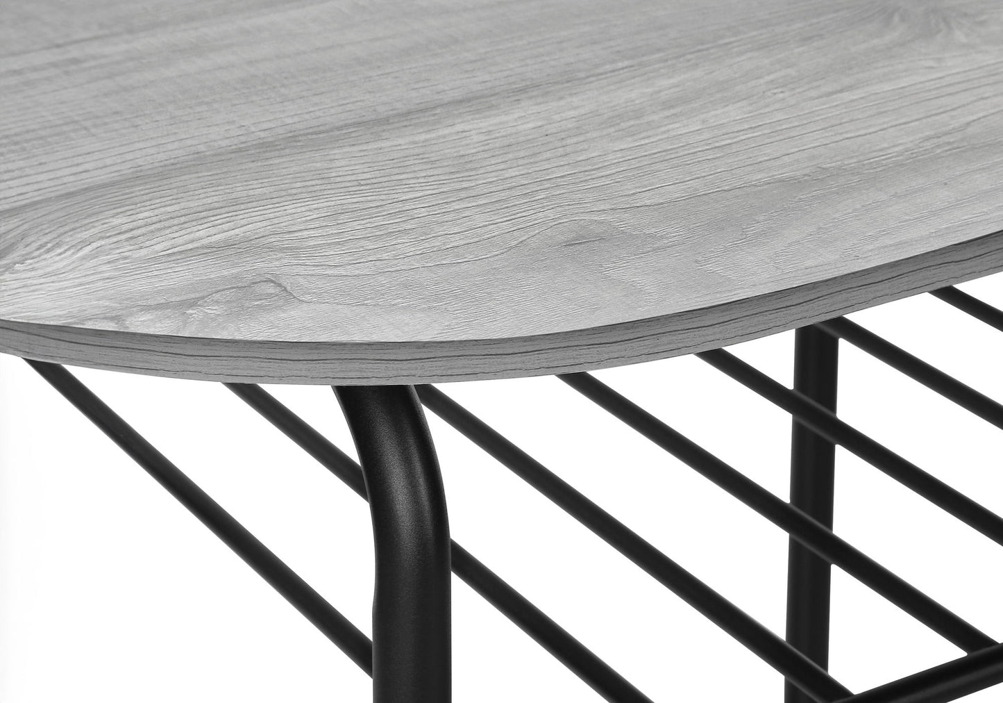 3 Pieces Dining Table Set, Small, Contemporary & Modern - Gray