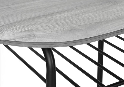 3 Pieces Dining Table Set, Small, Contemporary & Modern - Gray