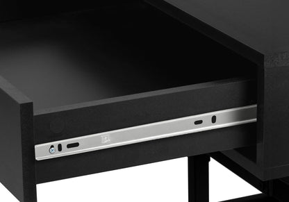 Computer Desk For Home Office, Laptop, Storage Drawers, Modern - Black