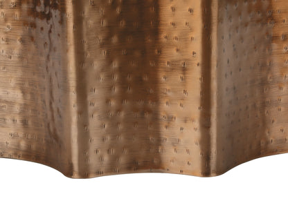 Drum Accent Side Table, Contemporary - Copper