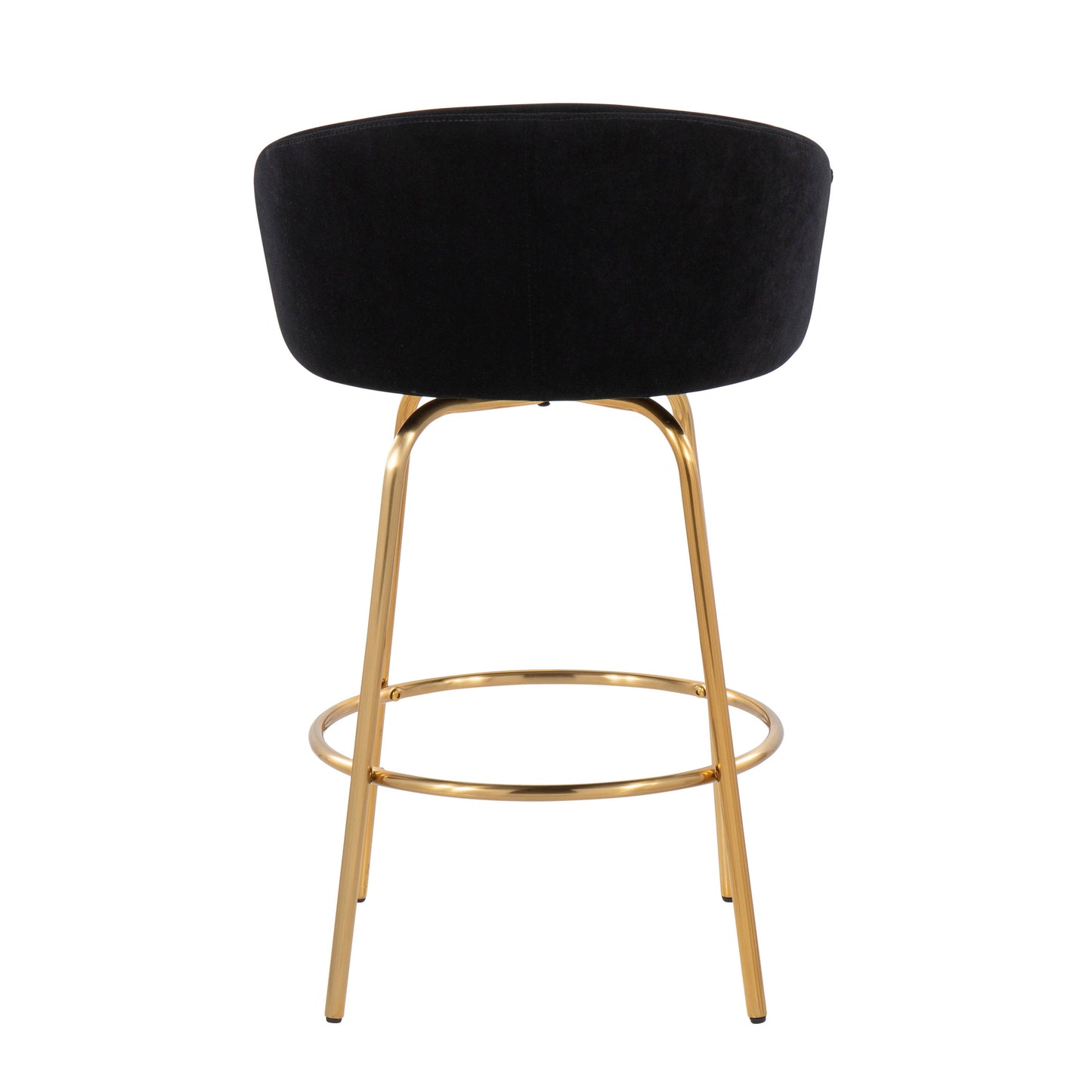 Claire - Contemporary / Glam Counter Stool (Set of 2) - Gold / Black