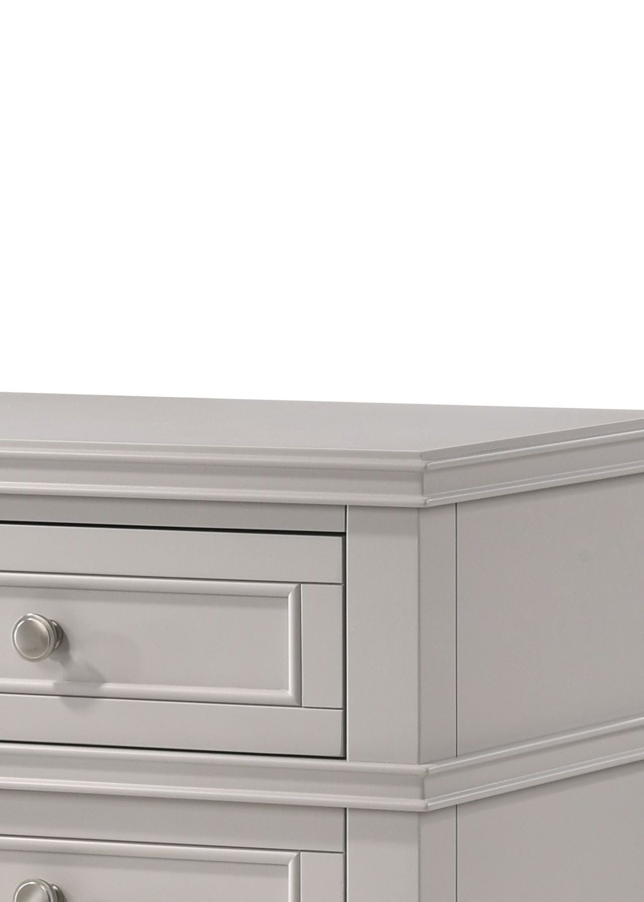 3 Drawer Nightstand With USB - Gray