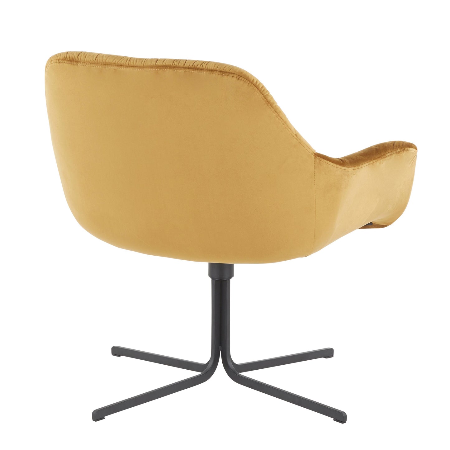 Wayne - Contemporary Swivel Lounge Chair - Black / Chartreuse