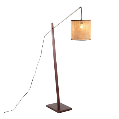 Arturo - Contemporary Floor Lamp - Walnut