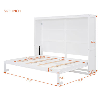 Full Size Murphy Wall Bed - White