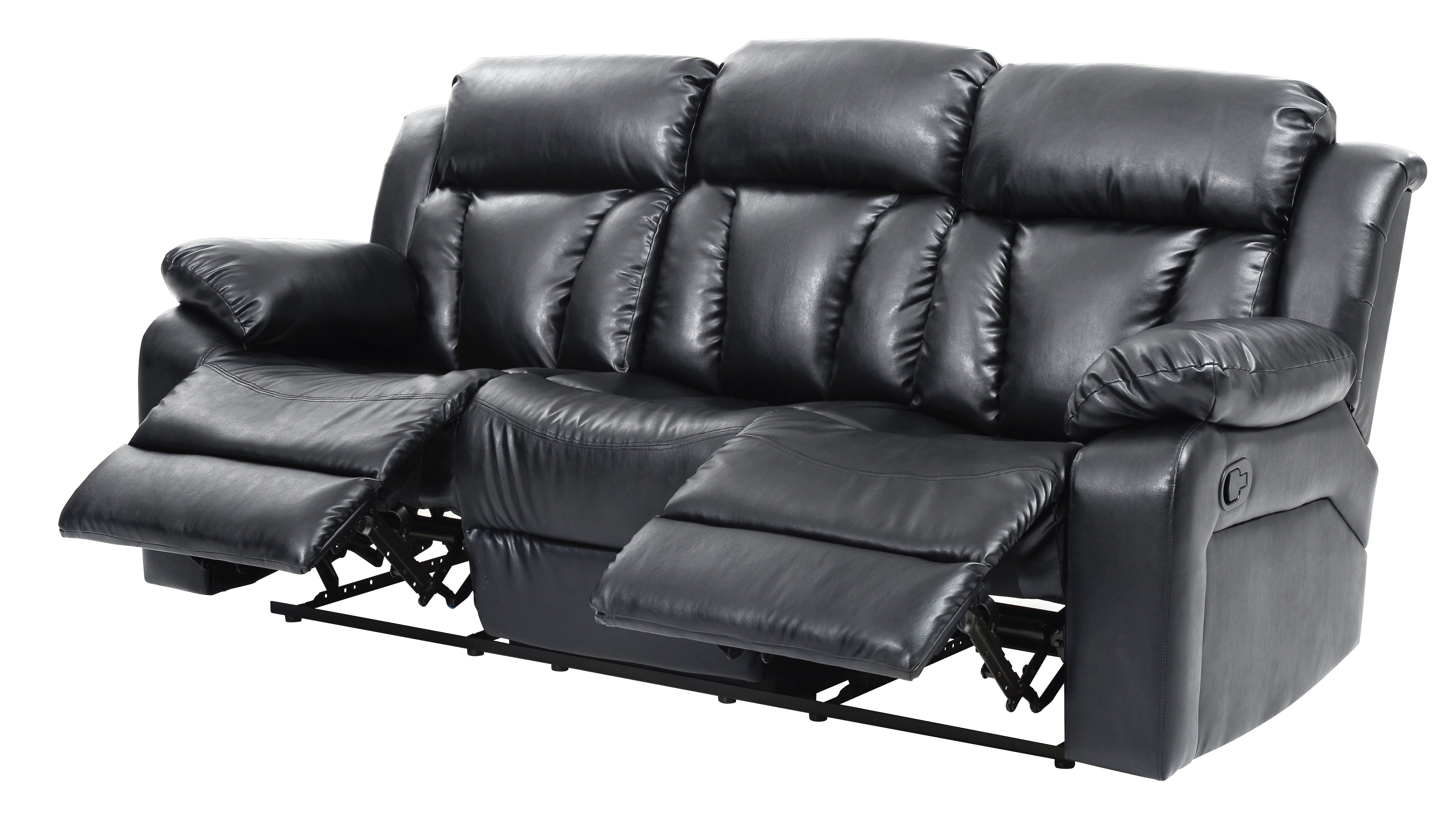 Daria - Reclining Sofa - Black