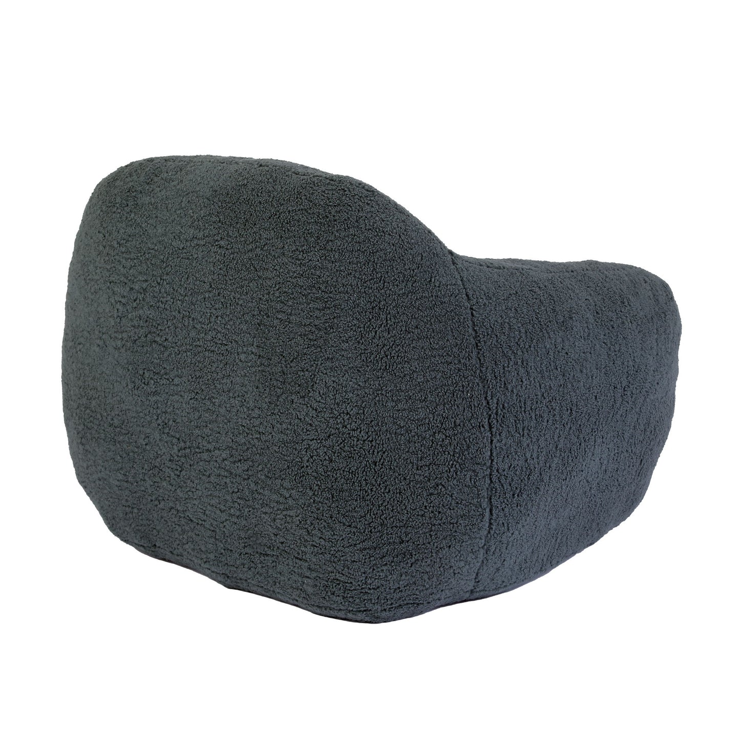 Giant Bean Bag Chair For Adults, Spacious Memory Foam Bean Bag Sofa With Armrests Teddy Fabric, Comfy Seating For Living Room Or Bedroom - Light Grayish Green