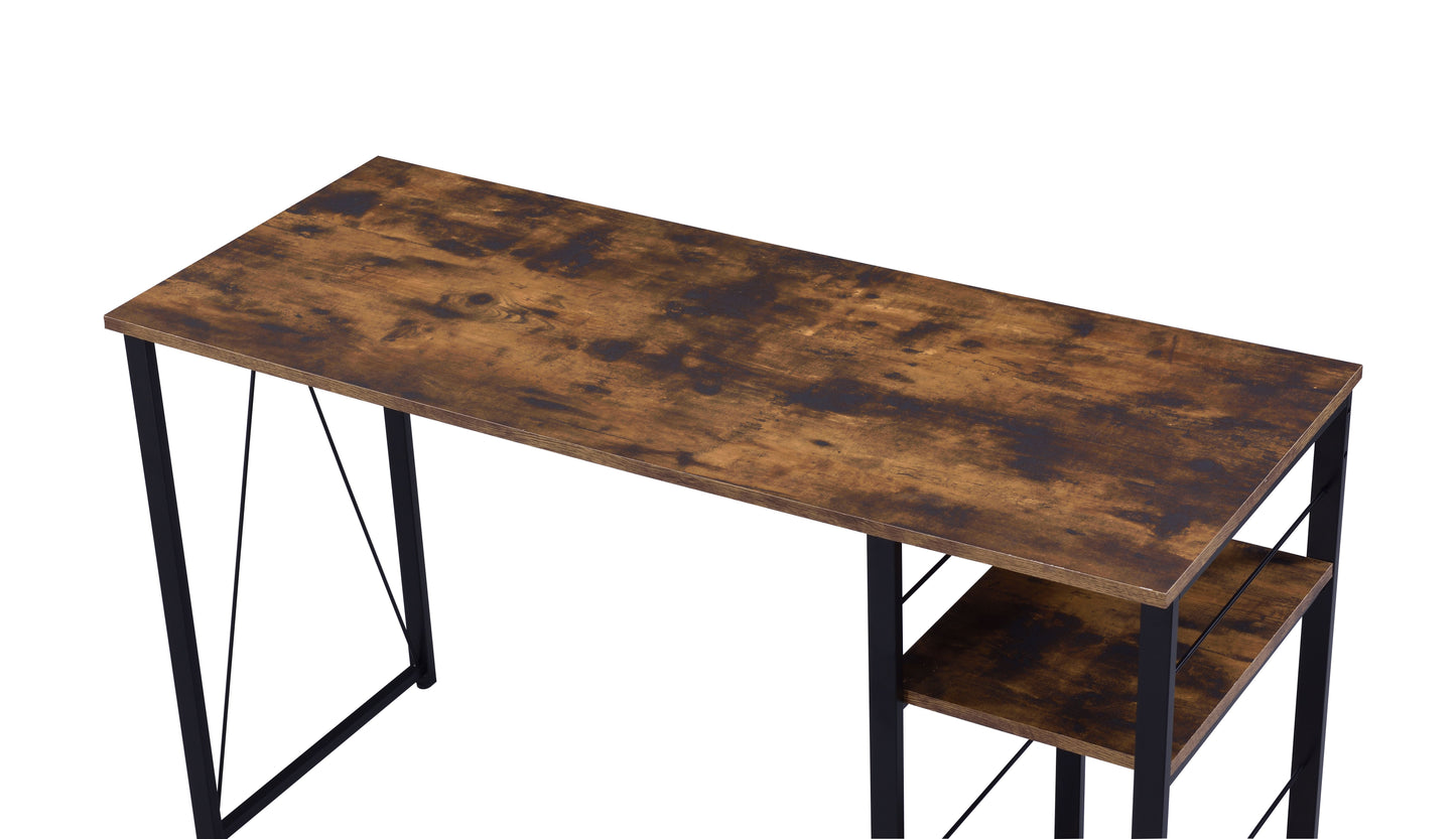 Vadna - Writing Desk - Weathered Oak / Black
