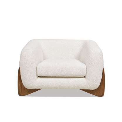 Alpine - Sherpa Arm Chair - Ivory White