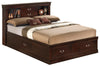 Louis Phillipe - King Storage Bed Traditional Style - Cappuccino