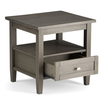 Warm Shaker - End Table - Farmhouse Gray
