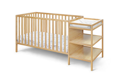 Palmer - 3 In 1 Convertible Crib, Changer Combo - Natural