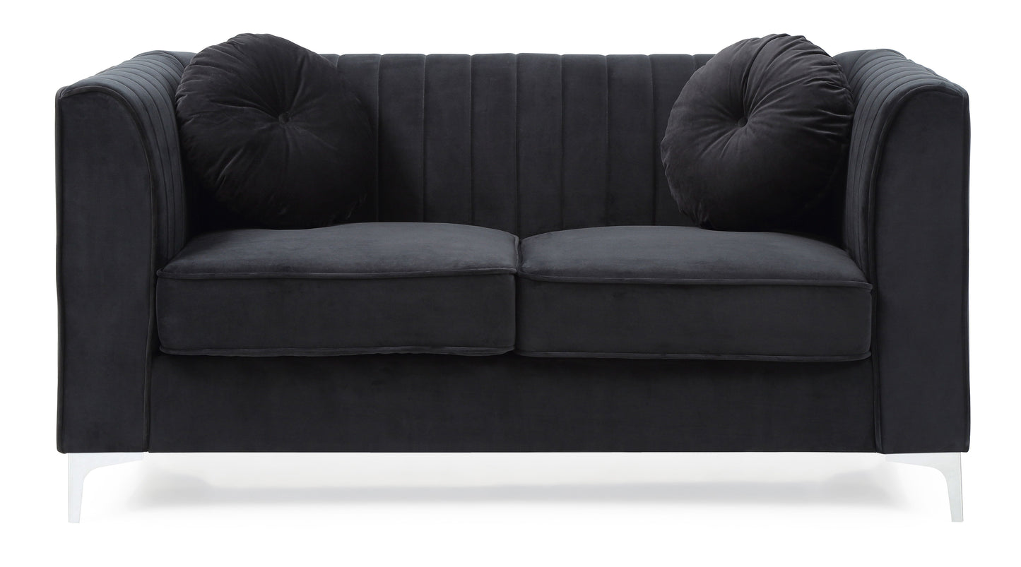 Delray - Loveseat - Black