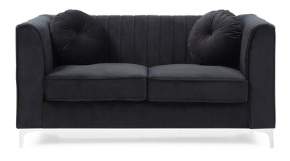 Delray - Loveseat - Black