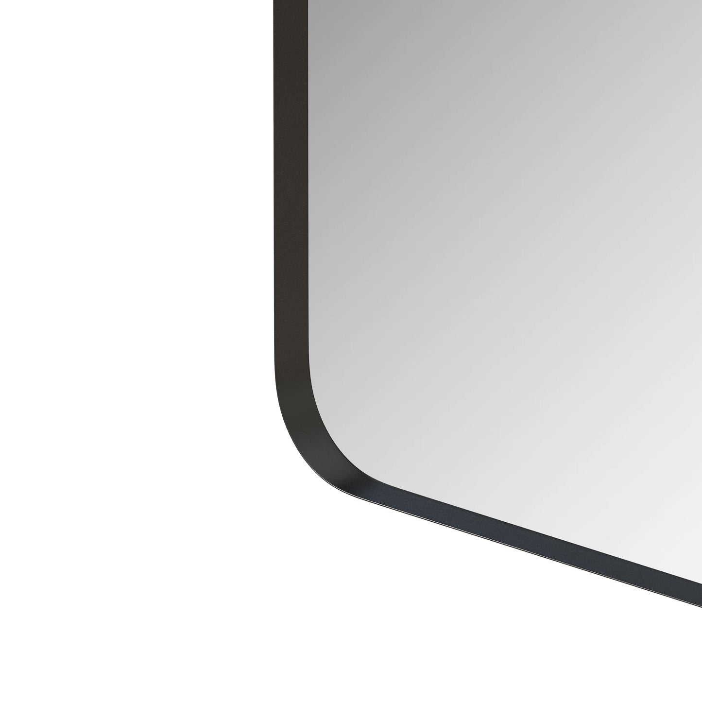 Wall Mirror Rectangular Mirror Metal Framed Mirror Vanity Mirror Dressing Mirror, For Bathroom, Living Room, Bedroom - Black