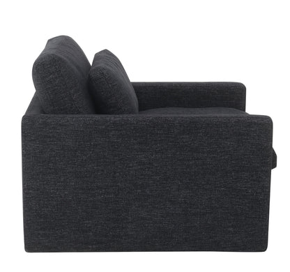 Naveen - Swivel Chair With 1 Toss Pillow - Dark Gray