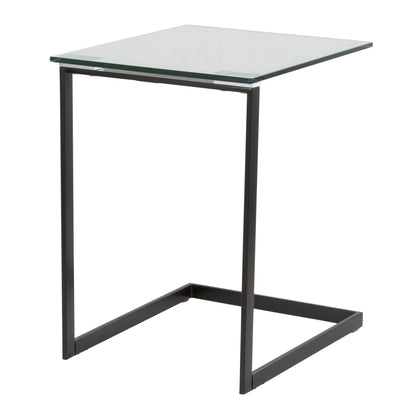 Zenn - Contemporary End Table - Black / Clear