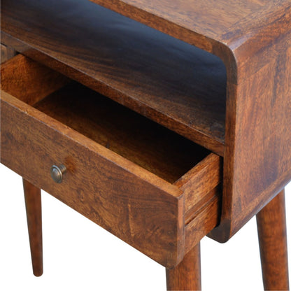Curved Console Table - Chestnut