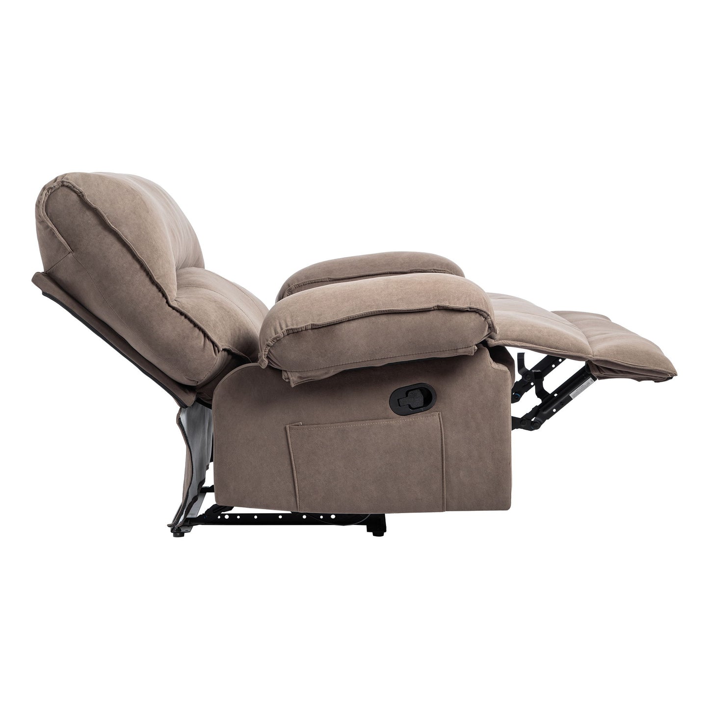 Oversized Manual Recliner Chair Sofa For Living Room - Brown