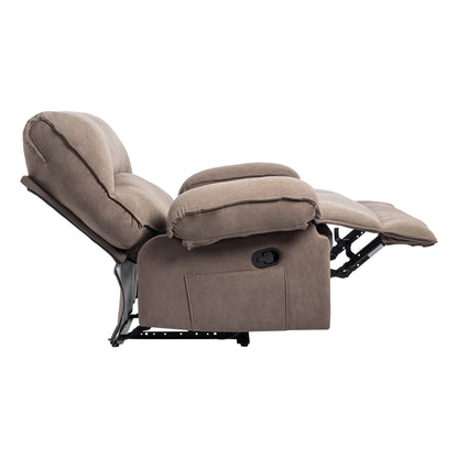 Oversized Manual Recliner Chair Sofa For Living Room - Brown