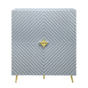 Gaines - High Gloss Accent Cabinet - Gray