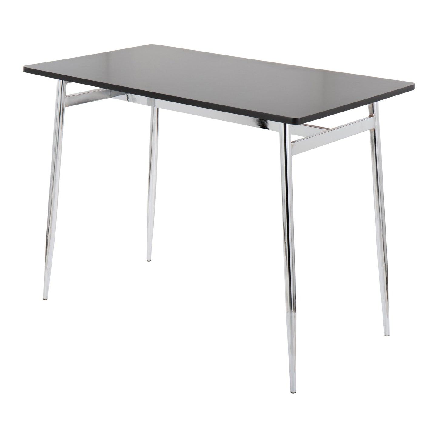 Marcel - Contemporary Counter Table - Chrome / Black