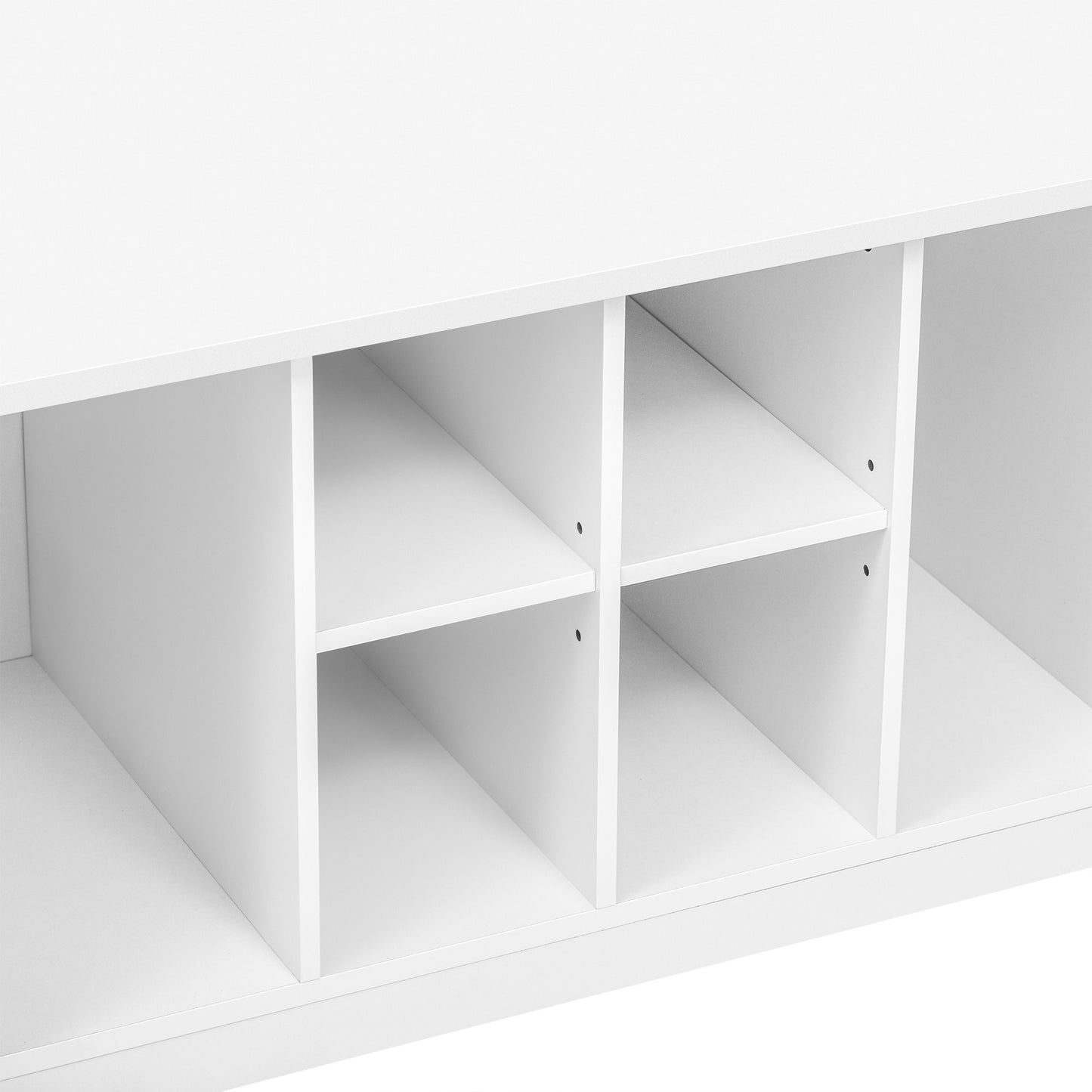 5 In 1 Entryway Bench With Coat Rack, 7 Sturdy Hooks, 2 Spacious Drawers And Adjustable Shelves, Wide Hall Tree With Metal Handles For Hallway - White