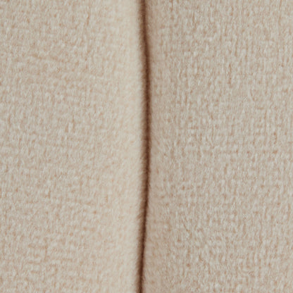 Braided - Round Ottoman - Cream - Velvet