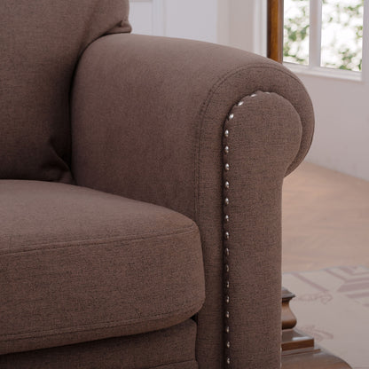 37.4" 1 Seater Sofa - Brown