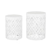 Metal (Set of 2) End Table - White