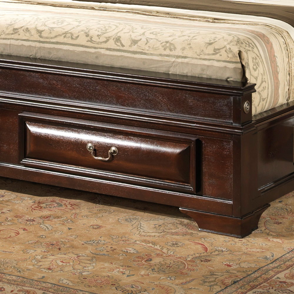Lavita - King Storage Drawers Bed - Cappuccino