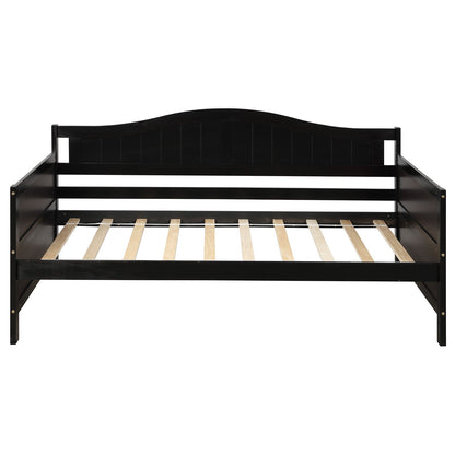 Twin Daybed With Trundle , Sofa Bed For Bedroom Living Room - Espresso
