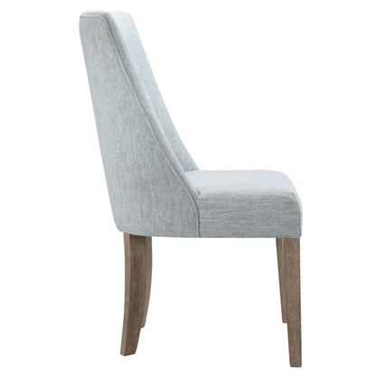 Farmhouse Upholstered Dining Chair (Set of 2) - Light Blue