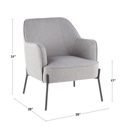 Daniella - Contemporary Chair - Black / Camel