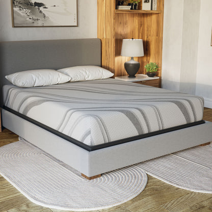 Bib Nl - 10" Twin XL Pro Gel Foam - Medium - Dark Gray