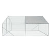 Xpt034 Outdoor Chicken Coop Metal Big Space - Silver Gray