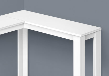 Corner Accent Console Table For Entryway, Convenient Design - White