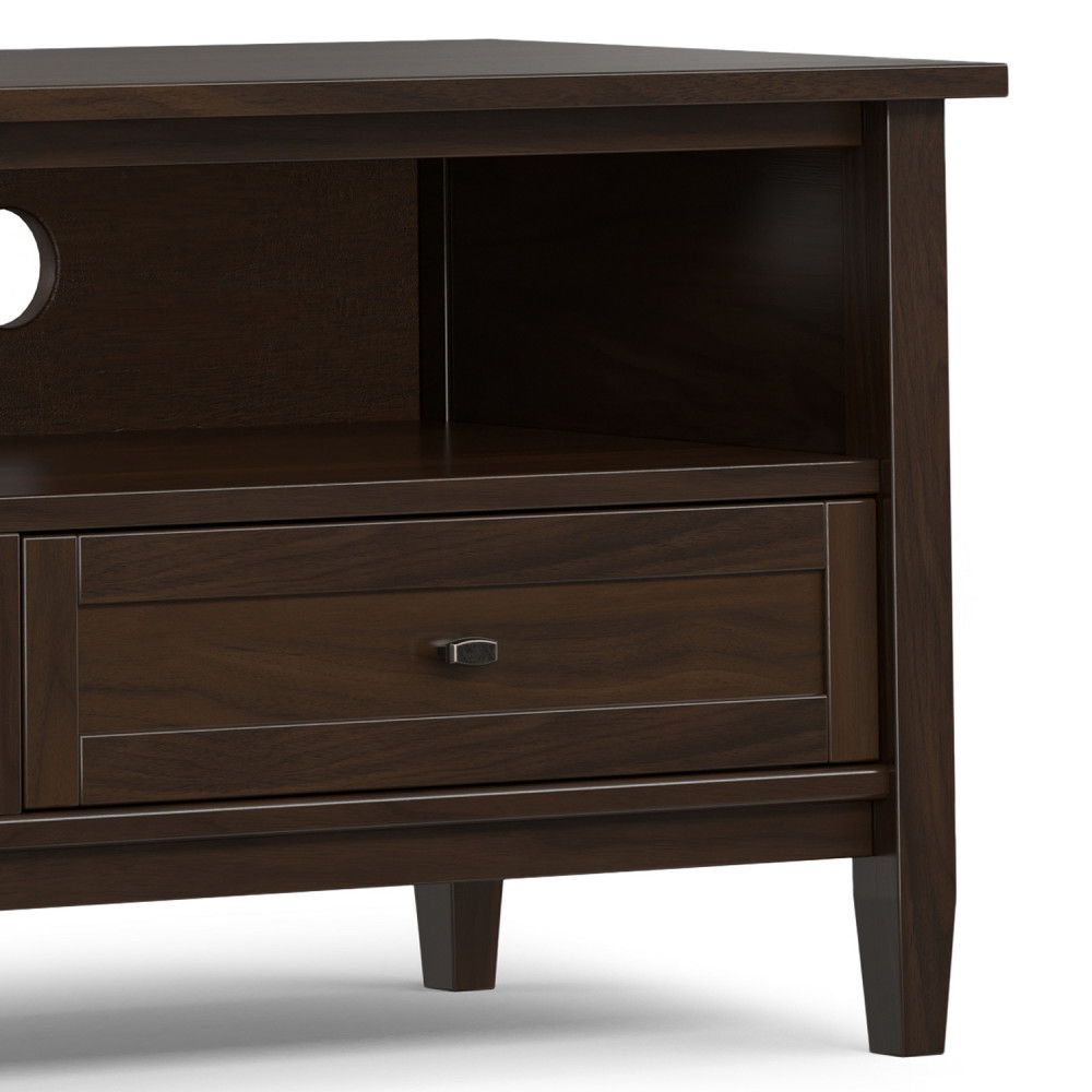 Warm Shaker - Low TV Media Stand - Brown