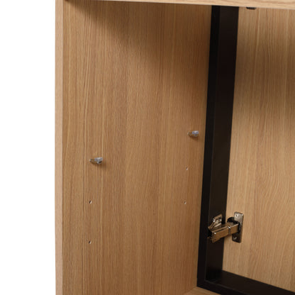 Modern Bathroom Vanity Cabinet With Soft Closing Doors - Oak