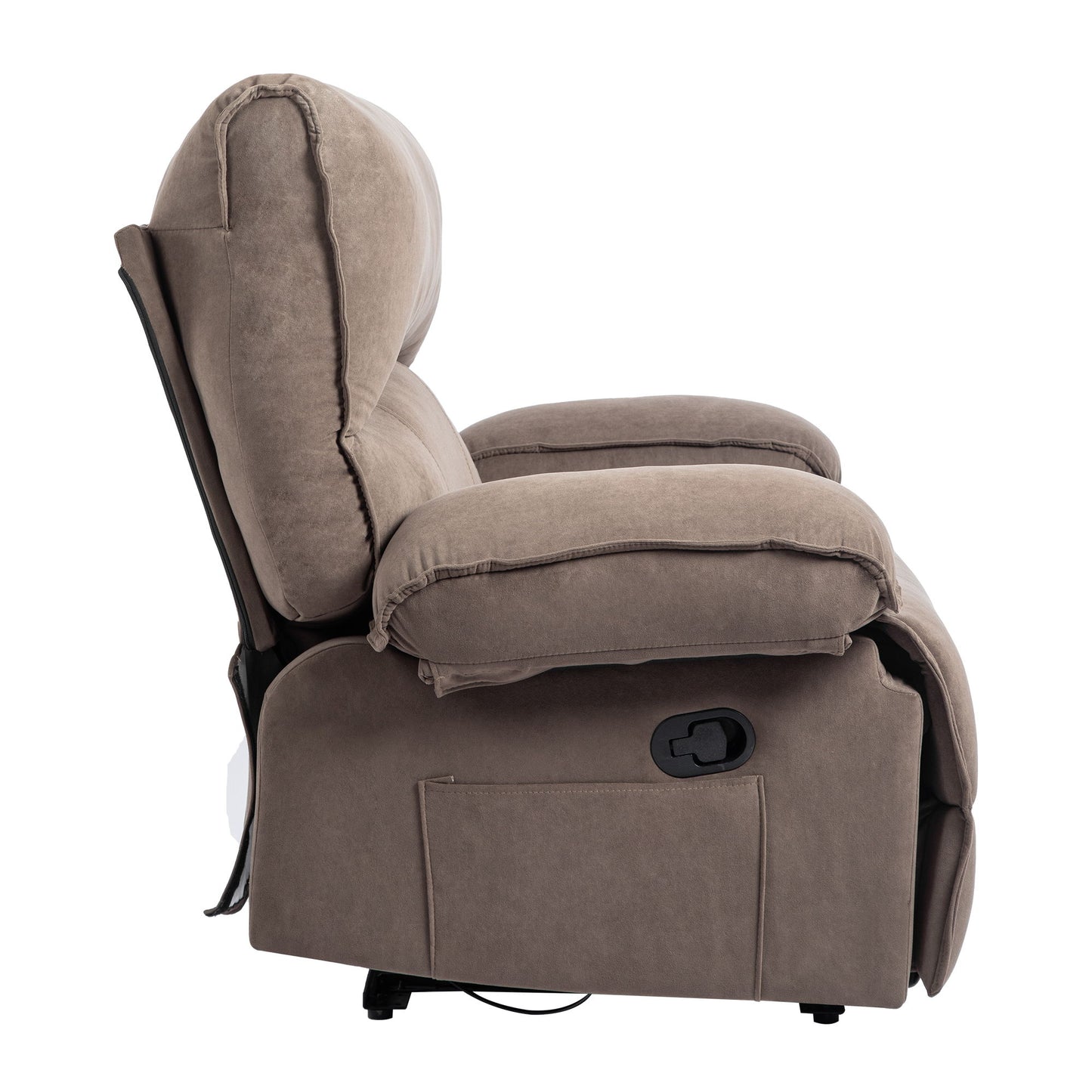 Oversized Manual Recliner Chair Sofa For Living Room - Brown