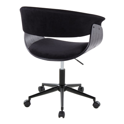 Vintage Mod - Mid-Century Modern Office Chair - Black