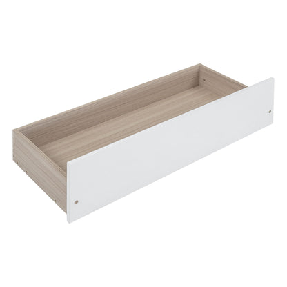Twin Size House Bed With 2 Drawers - White